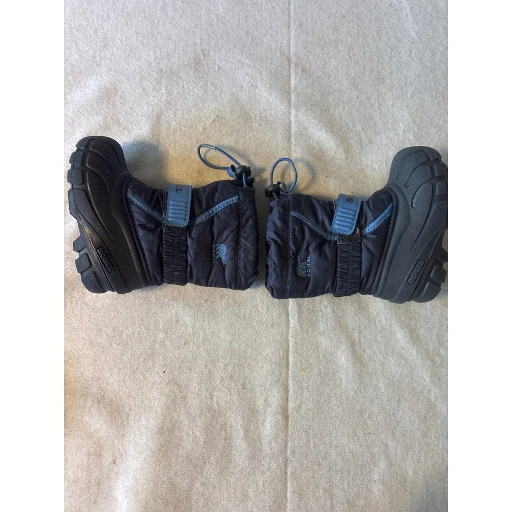 Sorel‎ Snow Boots Toddler 9 Navy Blue Excellent Waterproof Insulated NC1885-464